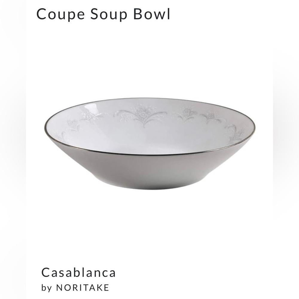 Noritake China (2) Casablanca Coupe Soup Bowls